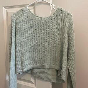 Hollister XS Green Knit Sweater
